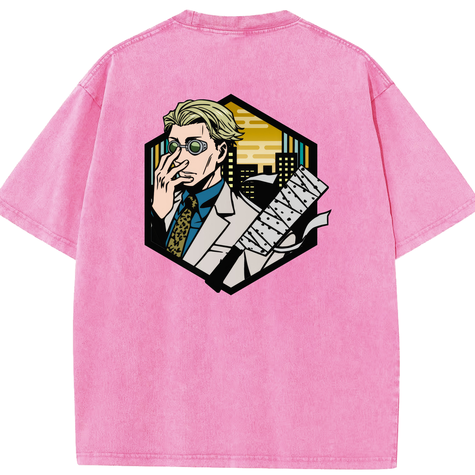 （画像用） 呪術廻戦 Jujutsu Kaisen 綿100% ヴィンテージ風 半袖Tシャツ（背面プリント）